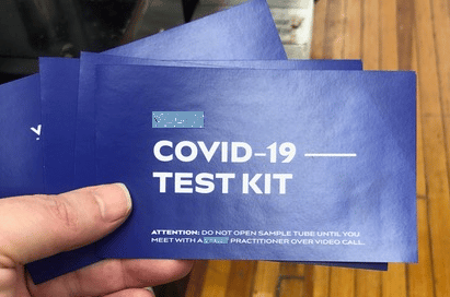 covid 19 test kit sticker